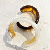 Joey Open Cuff Bangle in Stone