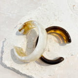 Joey Open Cuff Bangle in Stone