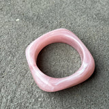 Angular Cuff Bangle in Pink