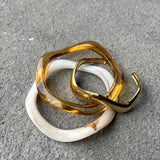 Wave Resin Bangle 2 Pack