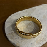 Bold Snake Magnetic Bangle in Gold