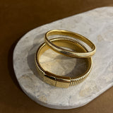 Bold Snake Magnetic Bangle in Gold