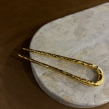 Louise Hammered French Pin in Gold (1pcs)