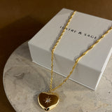 Melody Heart 18K Gold Plated Necklace