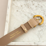 Marlene Suede Buckle Belt in Stone