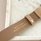 Marlene Suede Buckle Belt in Stone