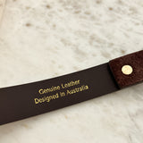 Halley Suede Buckle Belt in Brown