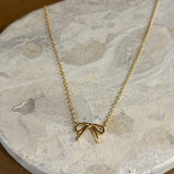 Carri Bow 18K Gold Plated Necklace