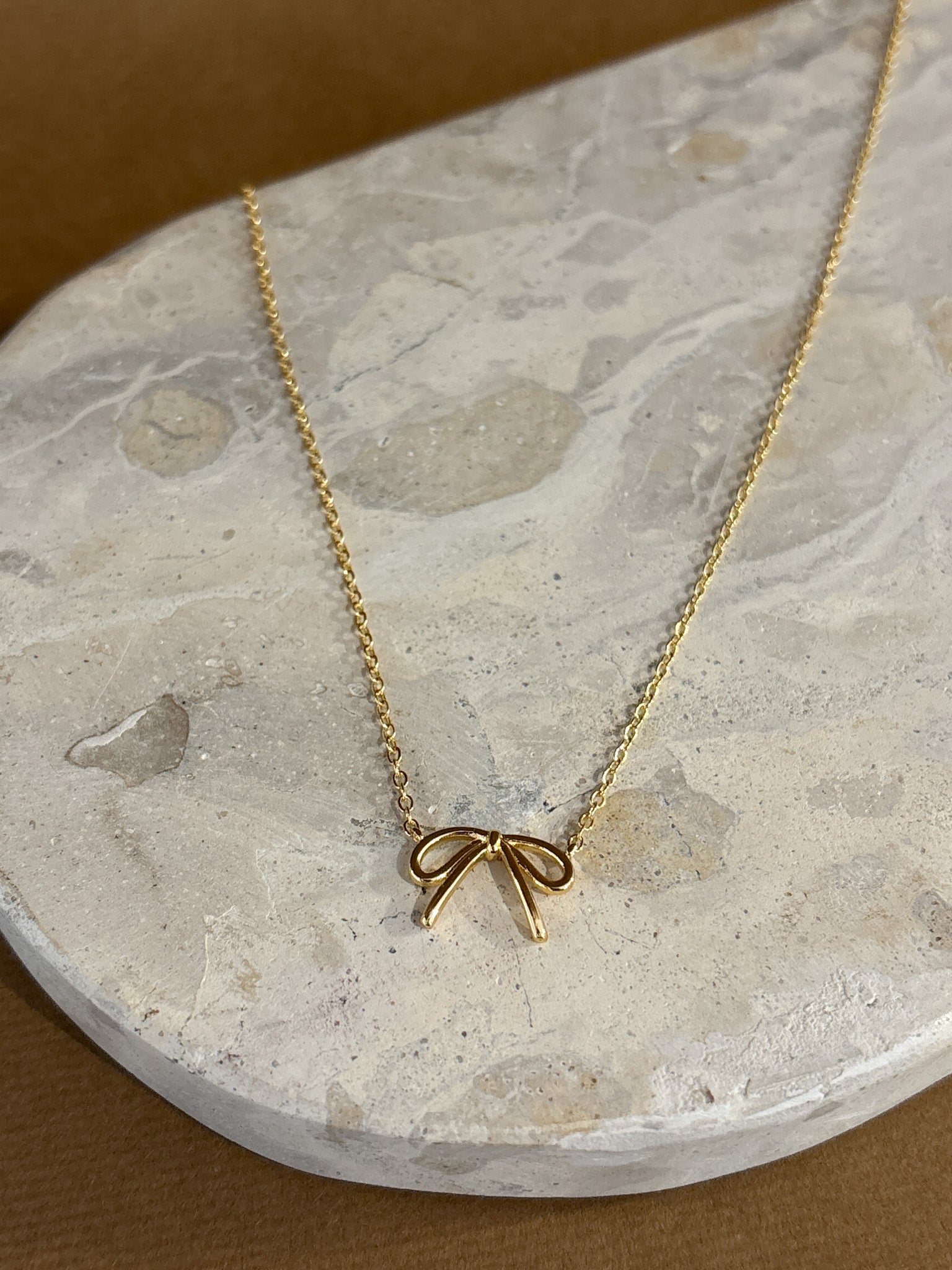 Carri Bow 18K Gold Plated Necklace