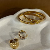 Wavy Two Tone Plated Ring