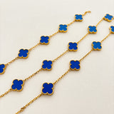 Charlotte 18K Gold Plated Bracelet in Blue