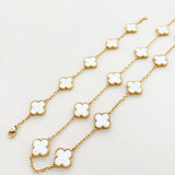 Charlotte 18K Gold Plated Bracelet in White