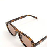 L&S Blanc Round Frame Sunglasses in Dark Tort
