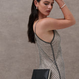 Ciara Croc-Effect Clutch