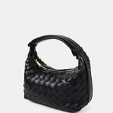 Cleo Woven Handbag in Black