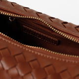 Cleo Woven Handbag in Tan