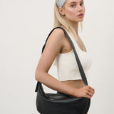 Hobo Crossbody Bag in Black