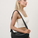 Hobo Crossbody Bag in Black