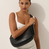 Hobo Crossbody Bag in Black
