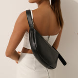 Hobo Crossbody Bag in Black