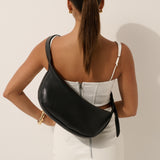Hobo Crossbody Bag in Black