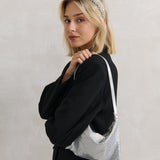 Stella Glomesh Party Bag in Silver