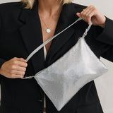 Stella Glomesh Party Bag in Silver
