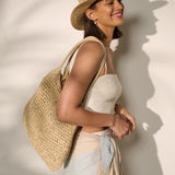 Euro Summer |  Solana Summer Tote Bag in Beige