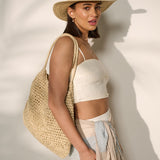 Joyce Straw Hat in Beige