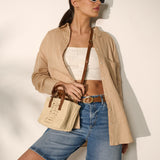 Piccolo Petit Straw Bag in Beige