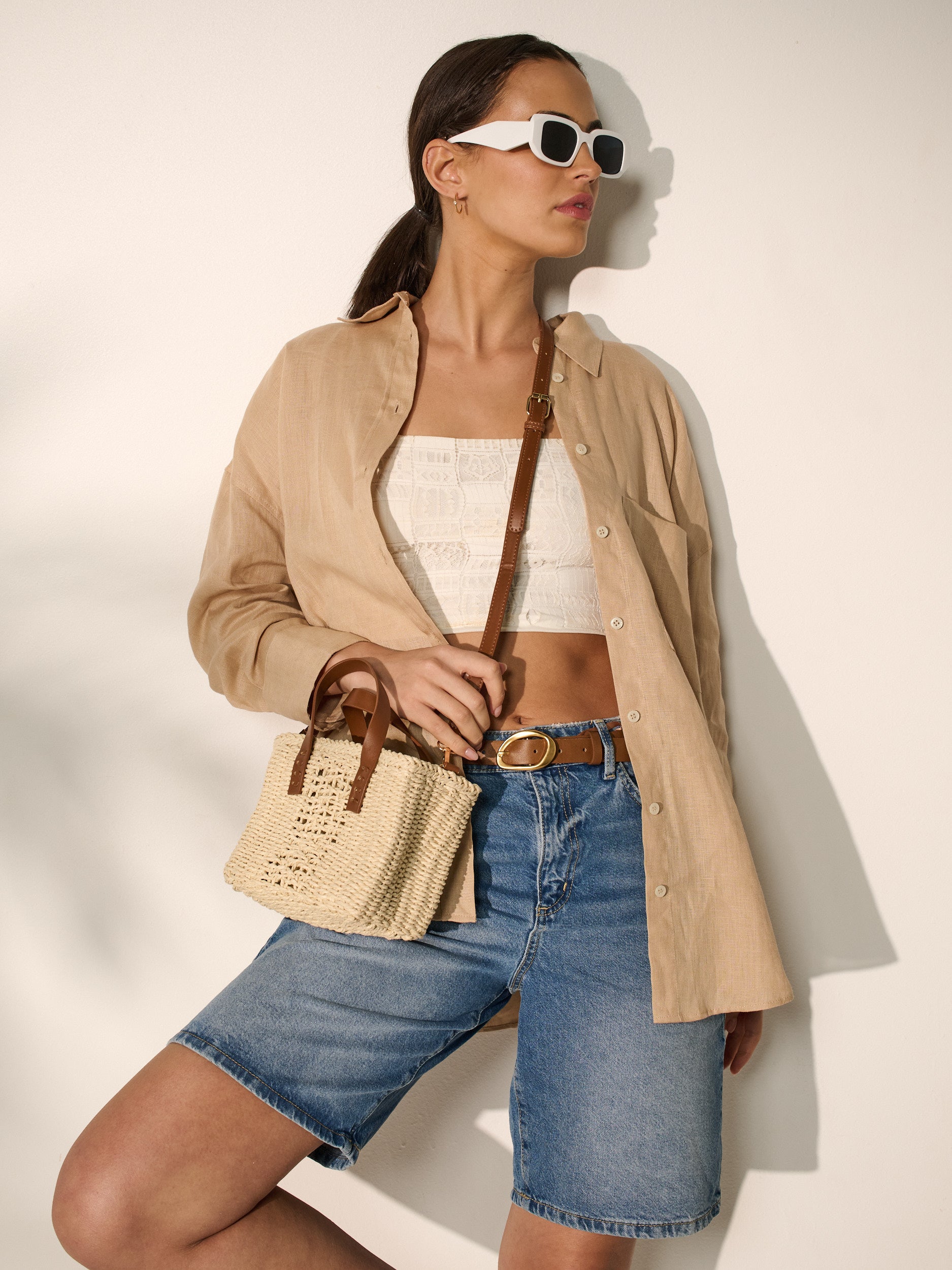 [MOQ*2] Piccolo Petit Straw Bag in Beige