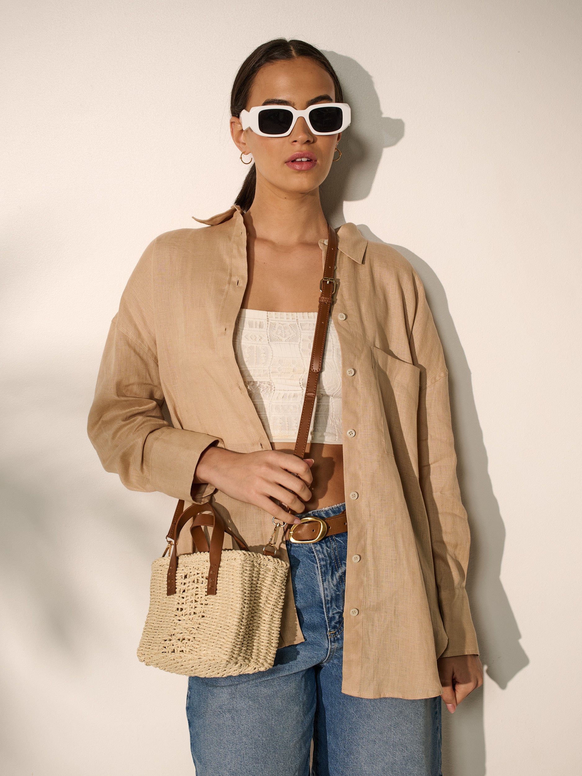 [MOQ*2] Piccolo Petit Straw Bag in Beige