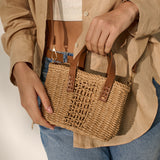 Piccolo Petit Straw Bag in Tan