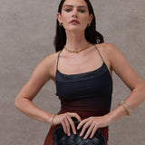 Gianna Woven Clutch Bag in Black