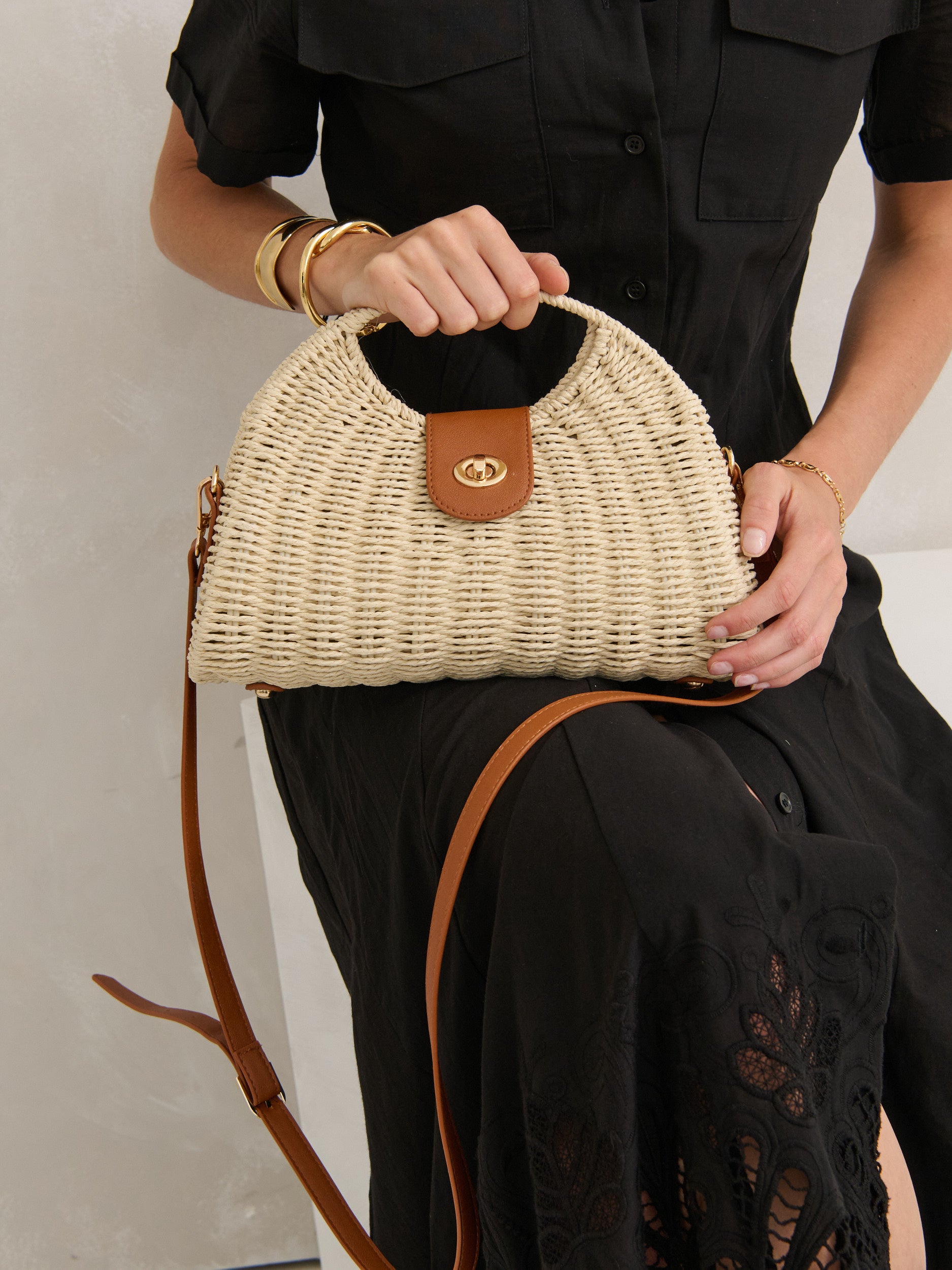 [Euro Summer] Maggie Summer Straw Bag in Beige