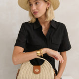 [Euro Summer] Maggie Summer Straw Bag in Beige
