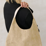 Kenny Suede Bag in Beige