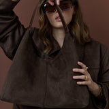 Kenny Suede Bag in Brown