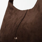 Remy Suede Shoulder Bag in Brown