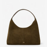 Remy Suede Shoulder Bag in Olive