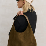 Kenny Suede Bag in Olive
