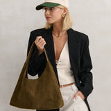 Kenny Suede Bag in Olive