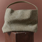 Calla Woven Handbag in Olive