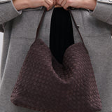 Calla Woven Handbag in Brown