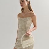 Camilia Beaded Pearl Clutch