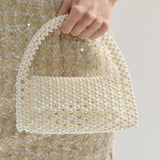 Camilia Beaded Pearl Clutch
