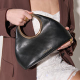 Hailey Statement Handle Bag in Black