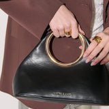 Hailey Statement Handle Bag in Black