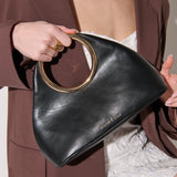 Hailey Statement Handle Bag in Black