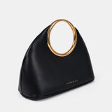 Hailey Statement Handle Bag in Black